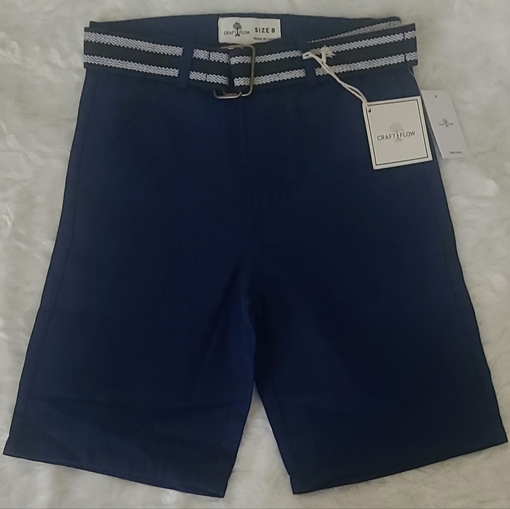 NWT Craft Flow - Boys Navy Blue Shorts, Sz 8